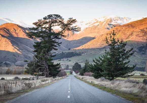 Scenic routes in the south island